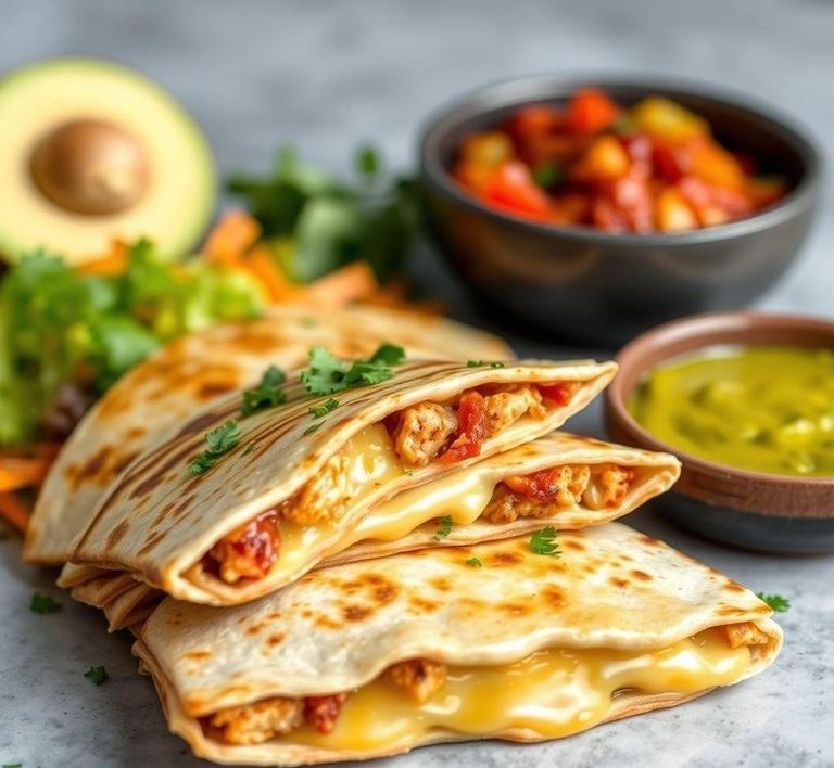 Crack Chicken Quesadillas