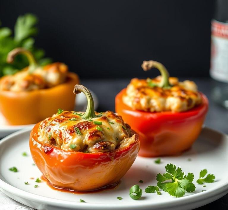 Crack Chicken Stuffed Peppers