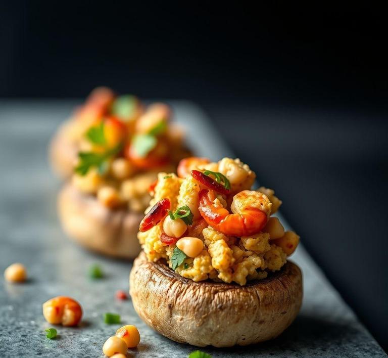 Crawfish Stuffed Mushrooms