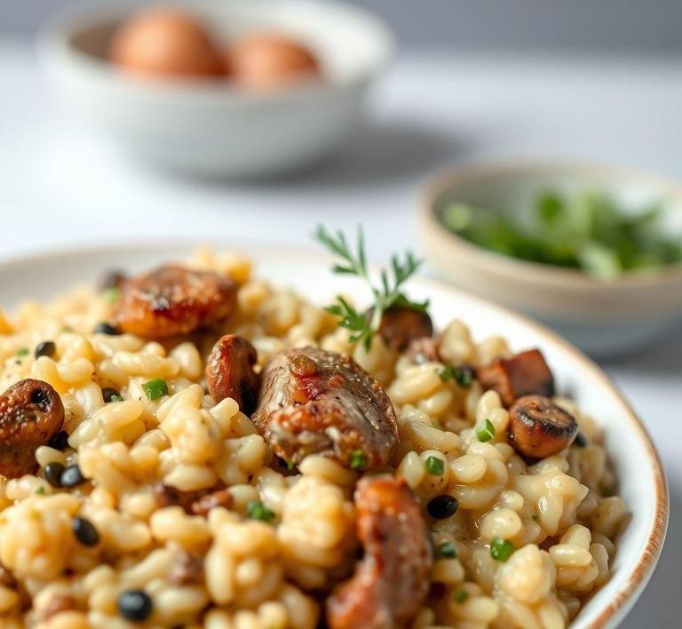 Duck and Mushroom Risotto