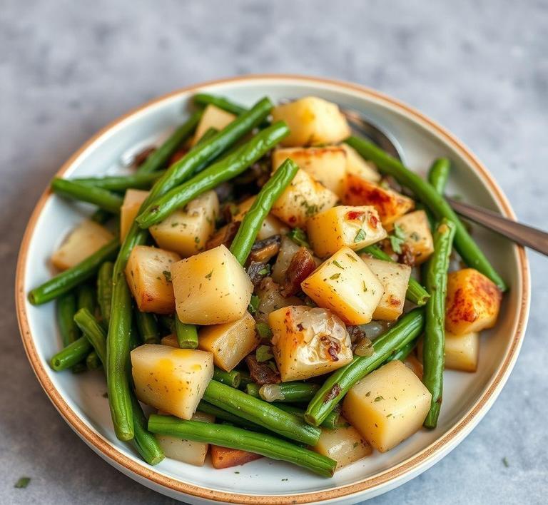 Green Bean and Potato Hash