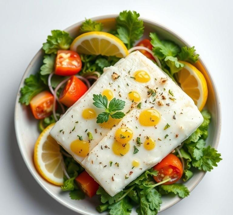 Halibut Salad with Lemon Vinaigrette