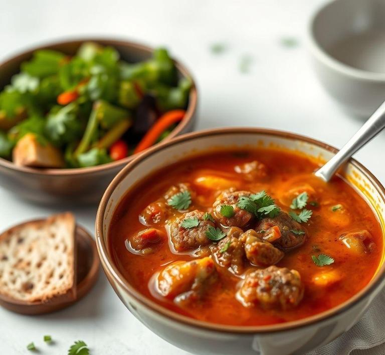 Hamburger Patty Soup