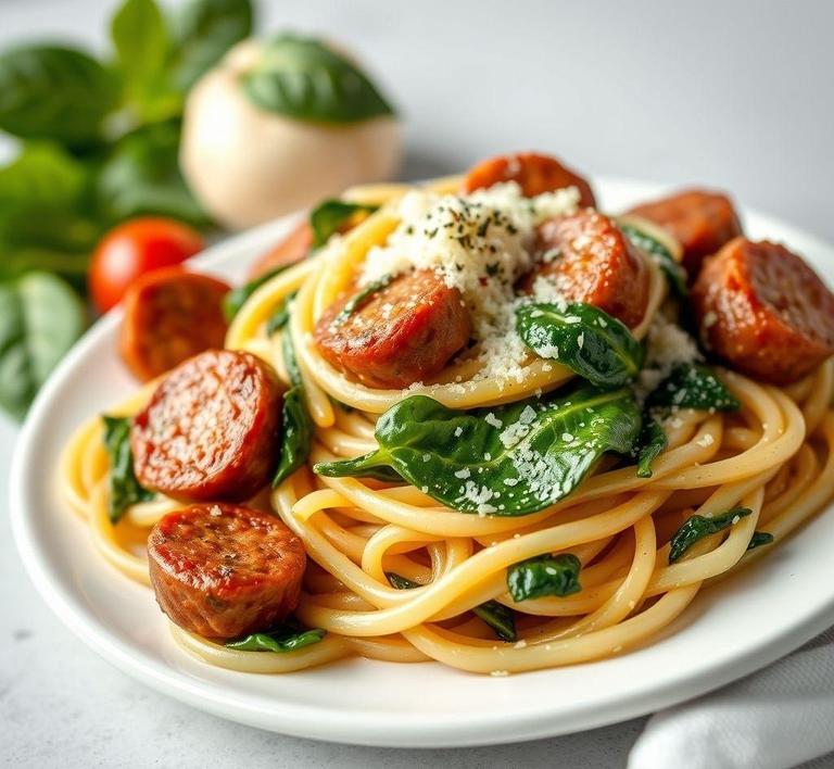 Italian Sausage and Spinach Pasta