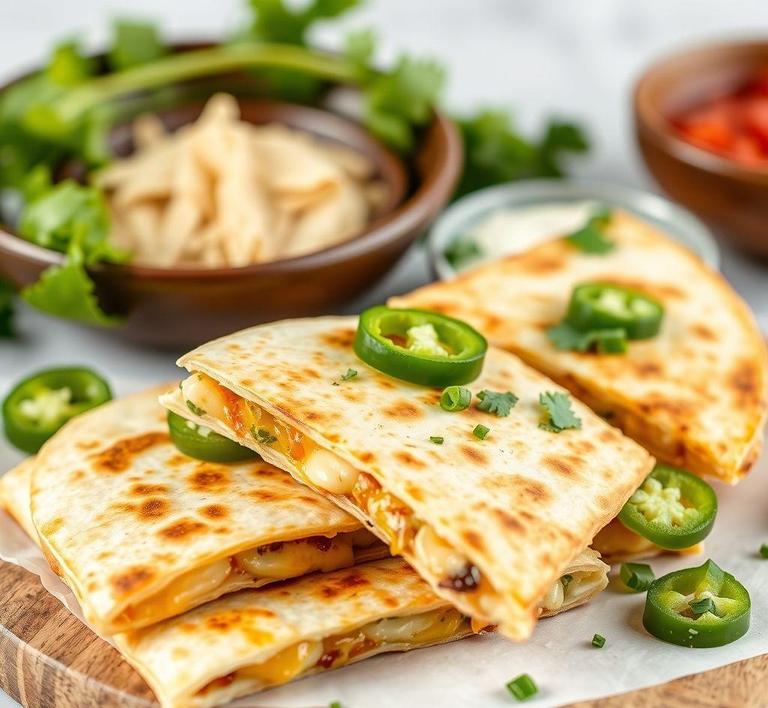 Jalapeno and Cheese Quesadillas