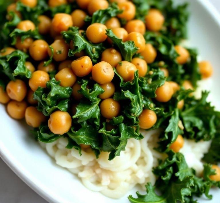 Kale and Chickpea Stir-fry