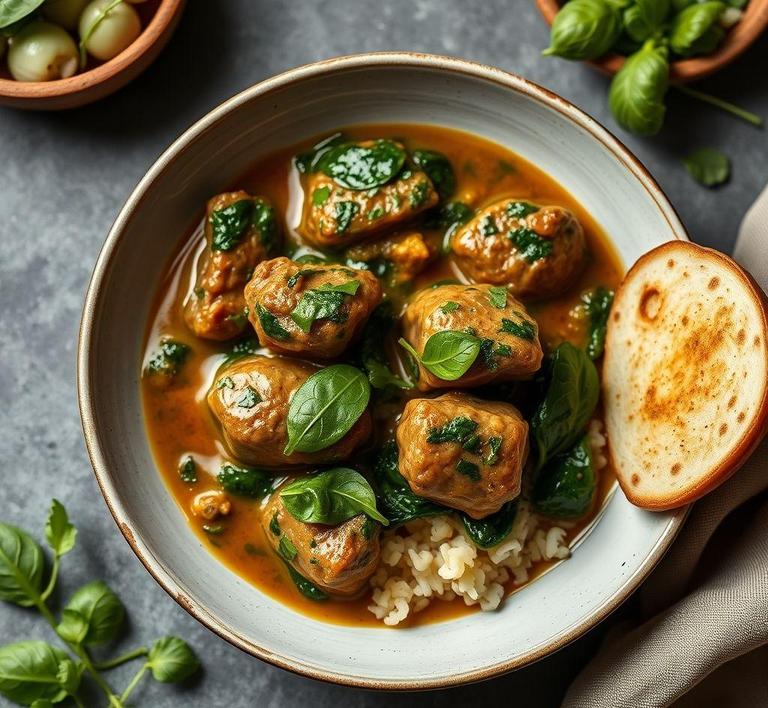Lamb and Spinach Curry