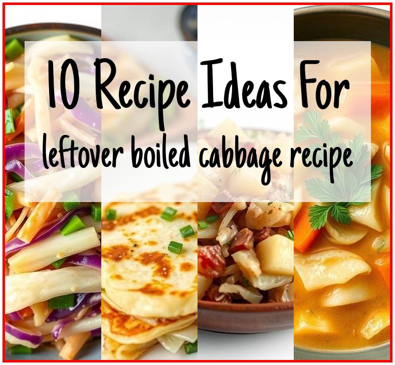 leftover boiled cabbage recipe