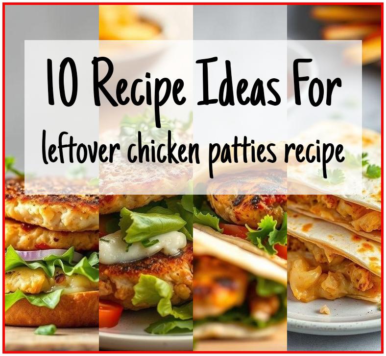 leftover chicken patties recipe