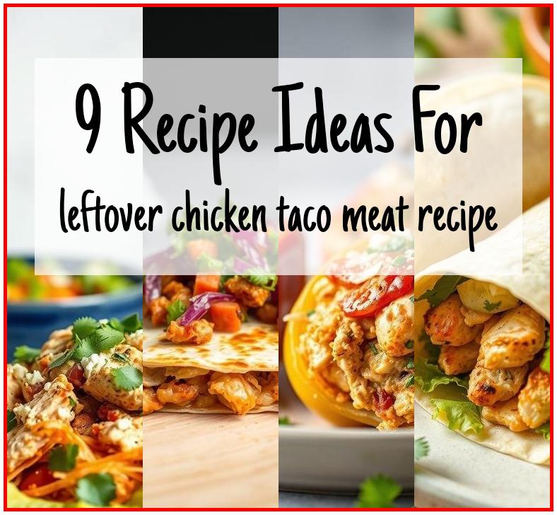leftover chicken taco meat recipe