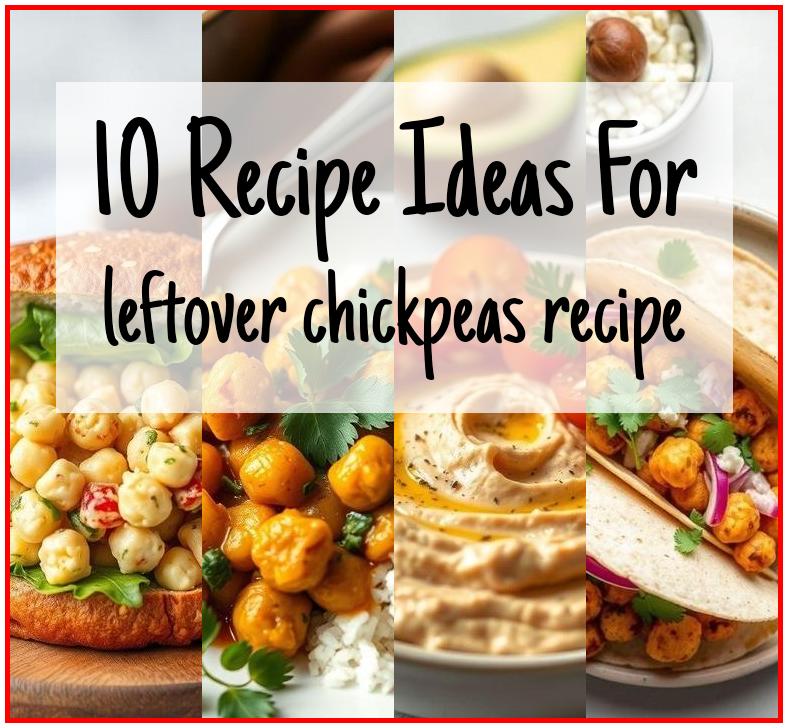 leftover chickpeas recipe