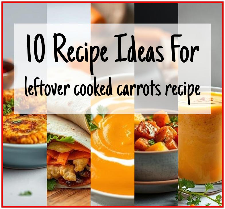 leftover cooked carrots recipe