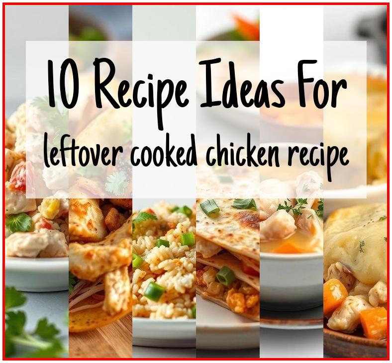 leftover cooked chicken recipe