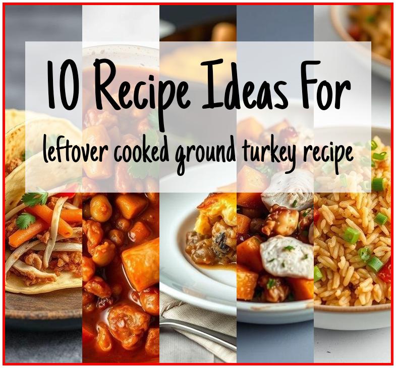 leftover cooked ground turkey recipe