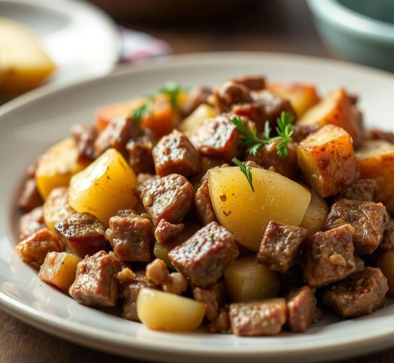 Leftover Meat and Potato Hash