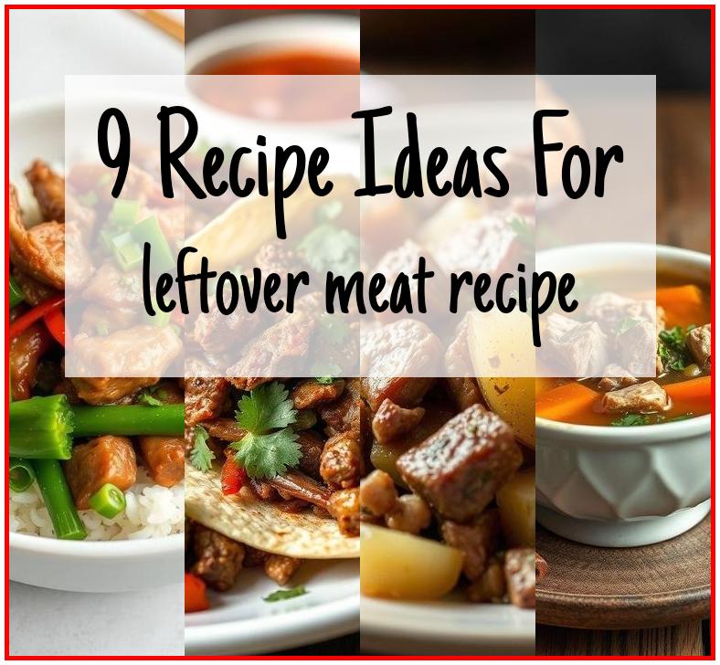 leftover meat recipe
