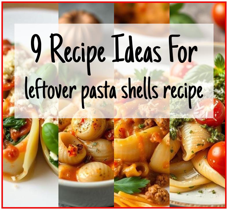 leftover pasta shells recipe