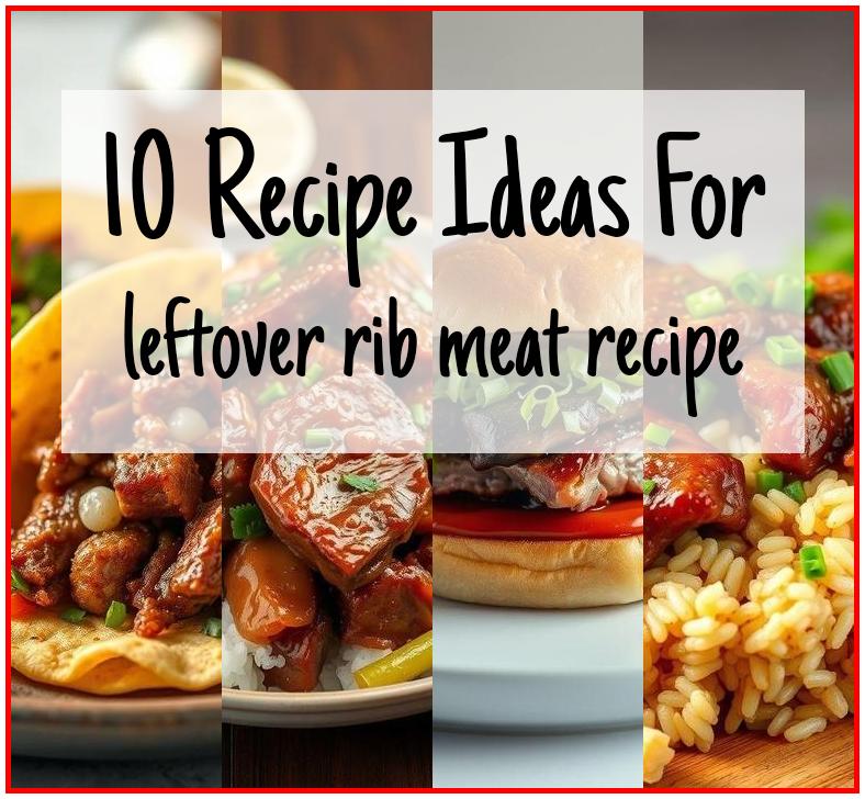 leftover rib meat recipe