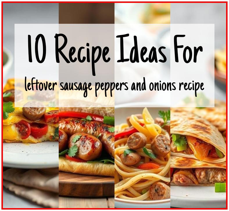 leftover sausage peppers and onions recipe