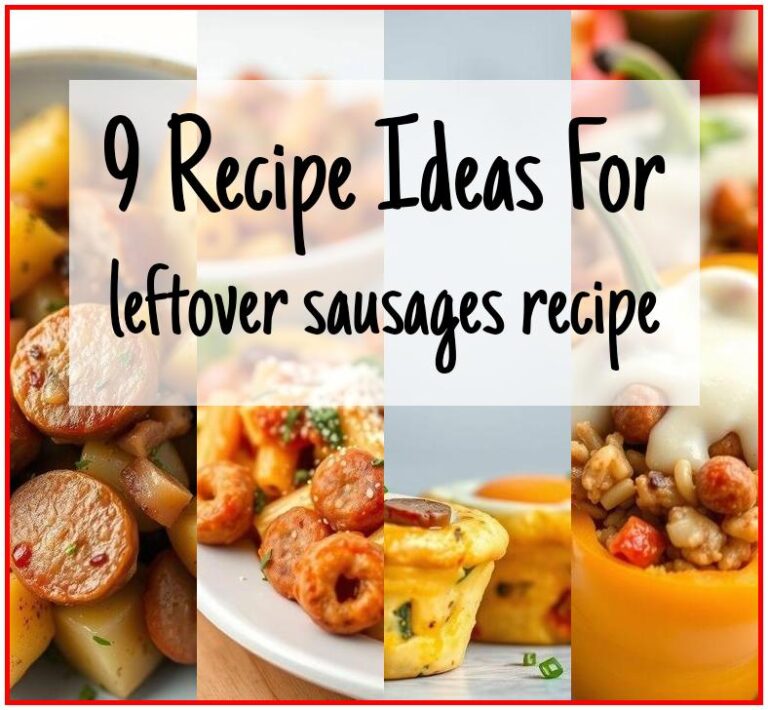 Top 9 Recipe Ideas For Leftover Sausages [+Tips] - Scrappy Eats