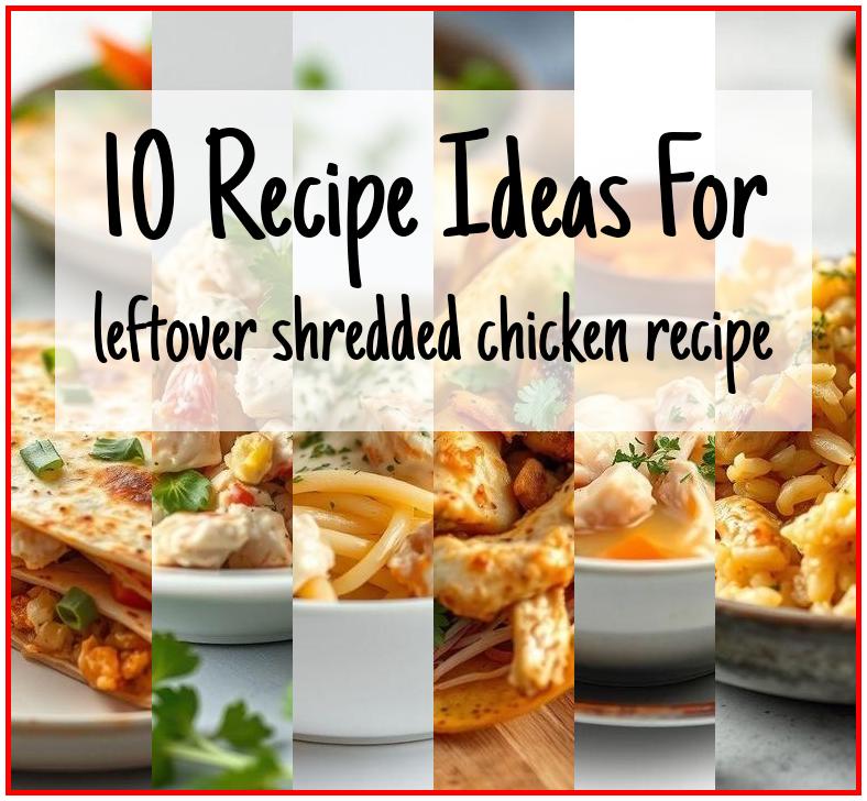 leftover shredded chicken recipe