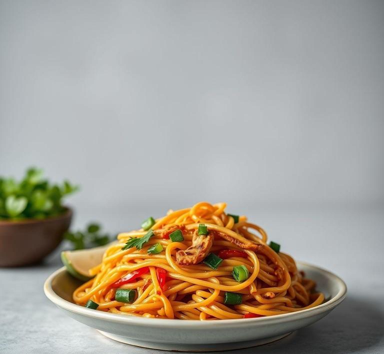 Lo Mein Noodle Omelette