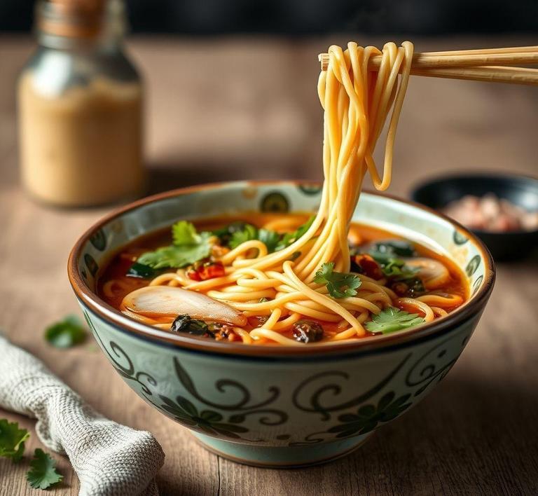 Lo Mein Noodle Soup