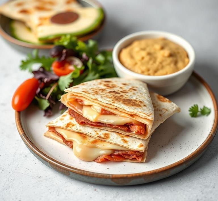 Lunch Meat and Cheese Quesadillas