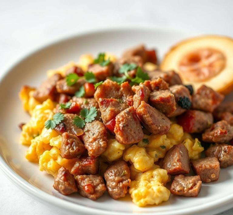 Lunch Meat Breakfast Scramble