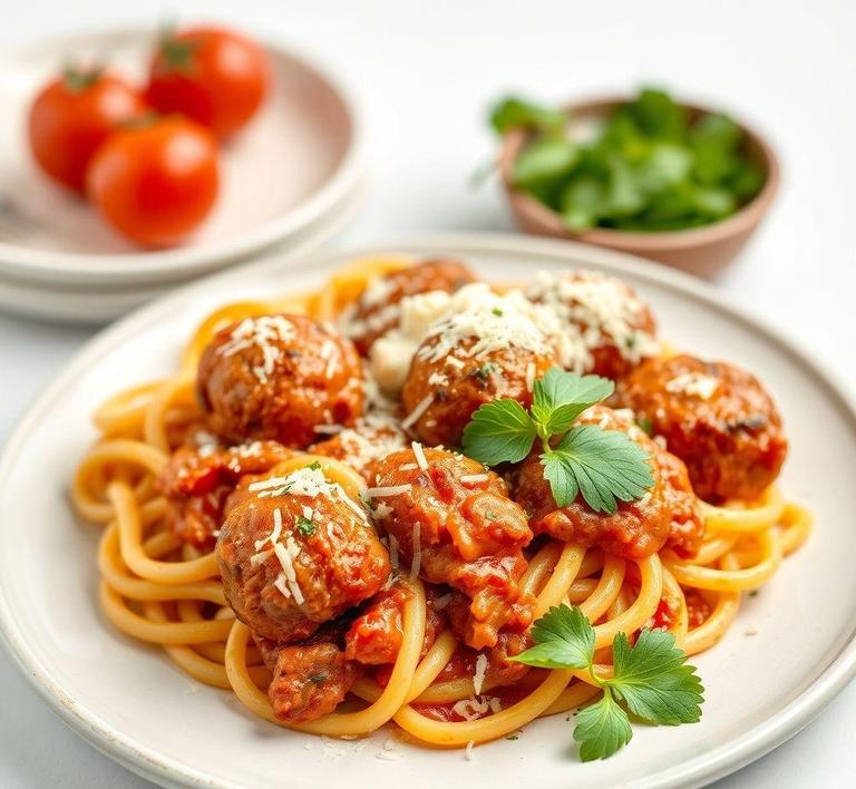 Meatball Pasta Bake