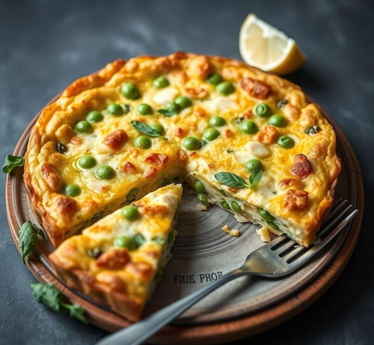 Pea & Cheese Frittata