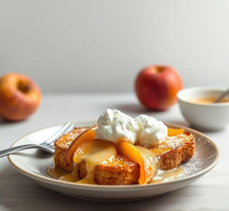 Peach Cobbler French Toast