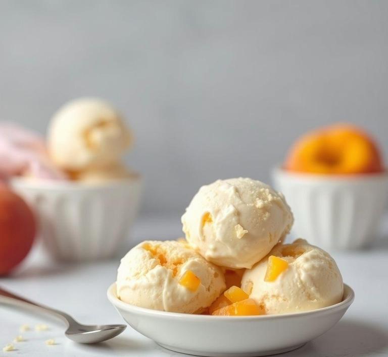 Peach Cobbler Ice Cream