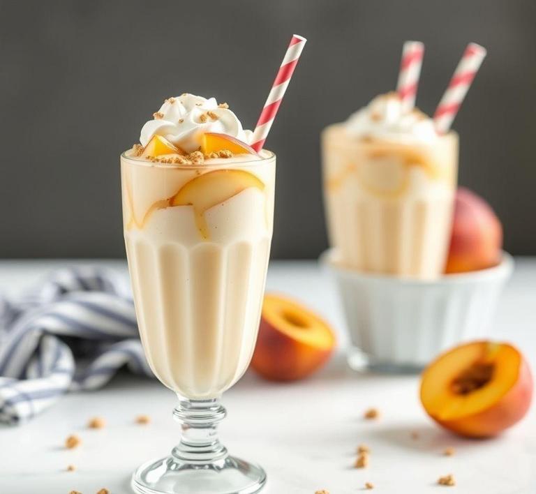 Peach Cobbler Milkshake
