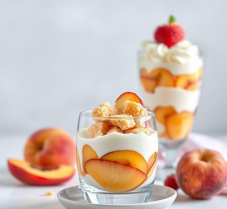 Peach Cobbler Parfait