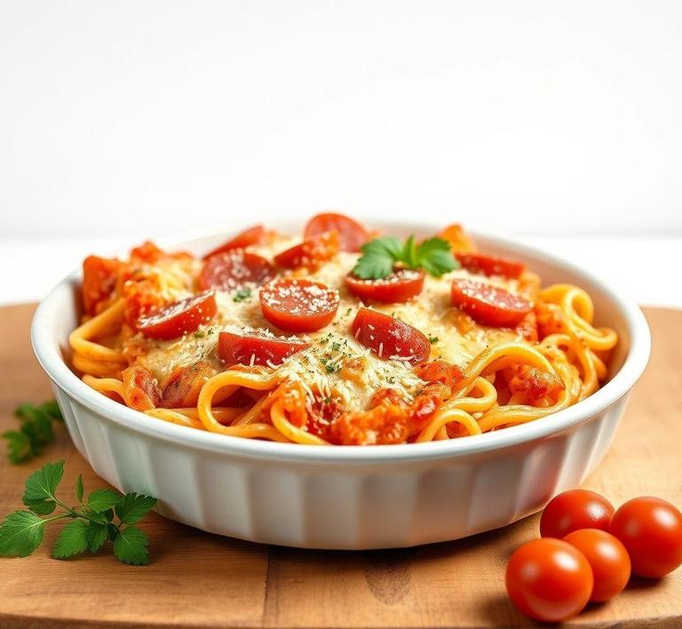 Pepperoni Pasta Bake