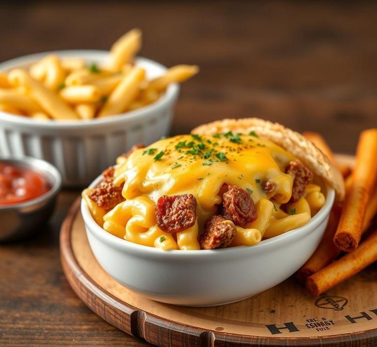 Philly Cheesesteak Mac and Cheese