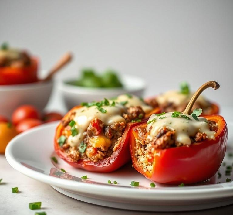 Philly Cheesesteak Stuffed Peppers