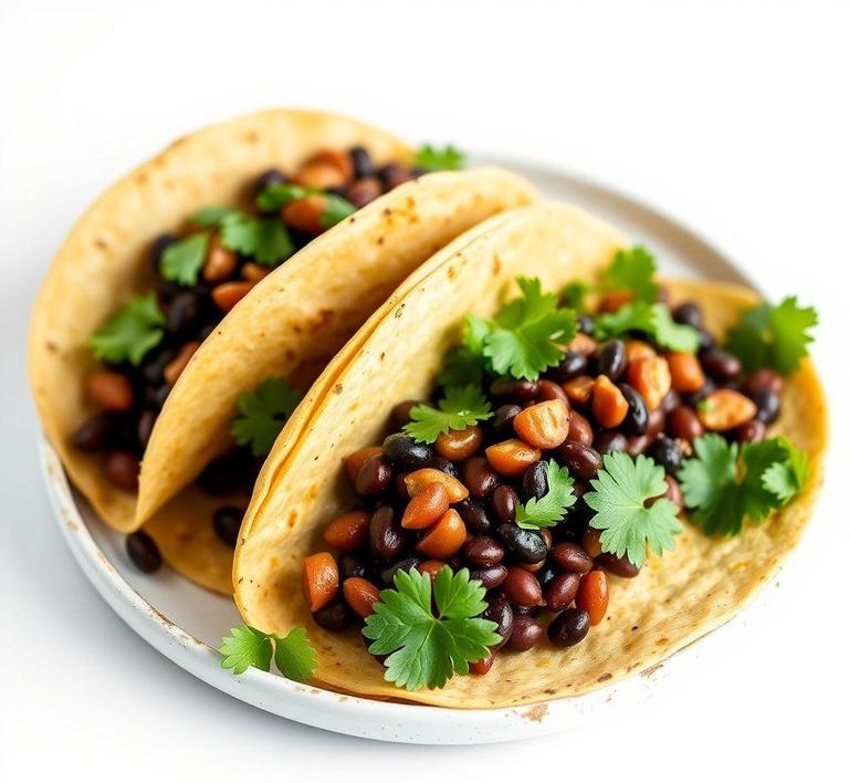 Plantain and Black Bean Tacos