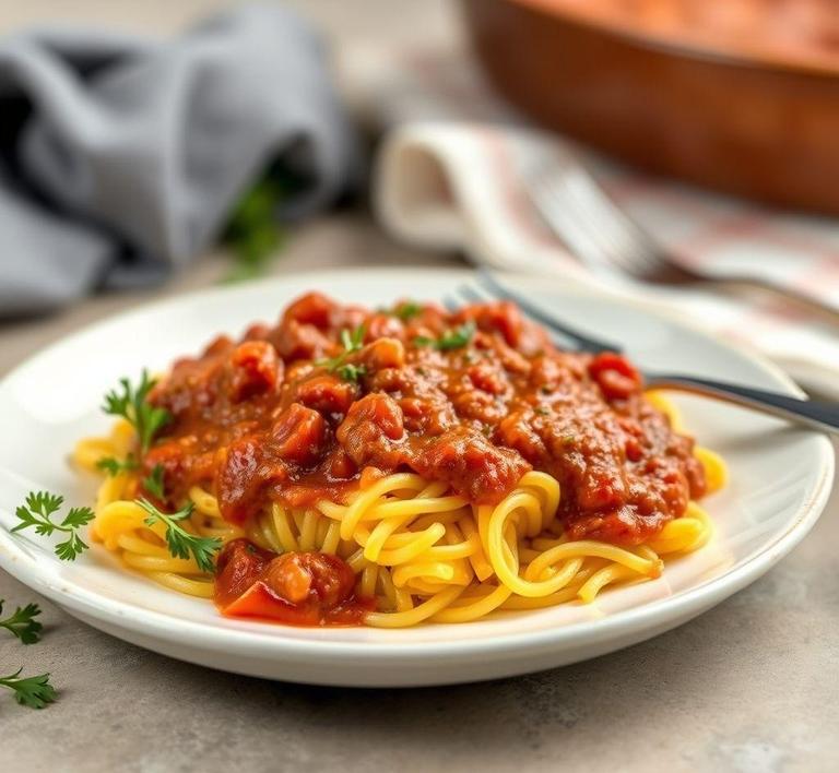 Polenta Casserole with Meat Sauce