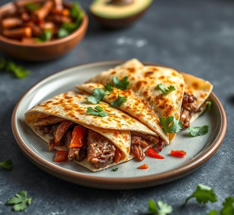 Pork Rib Quesadillas