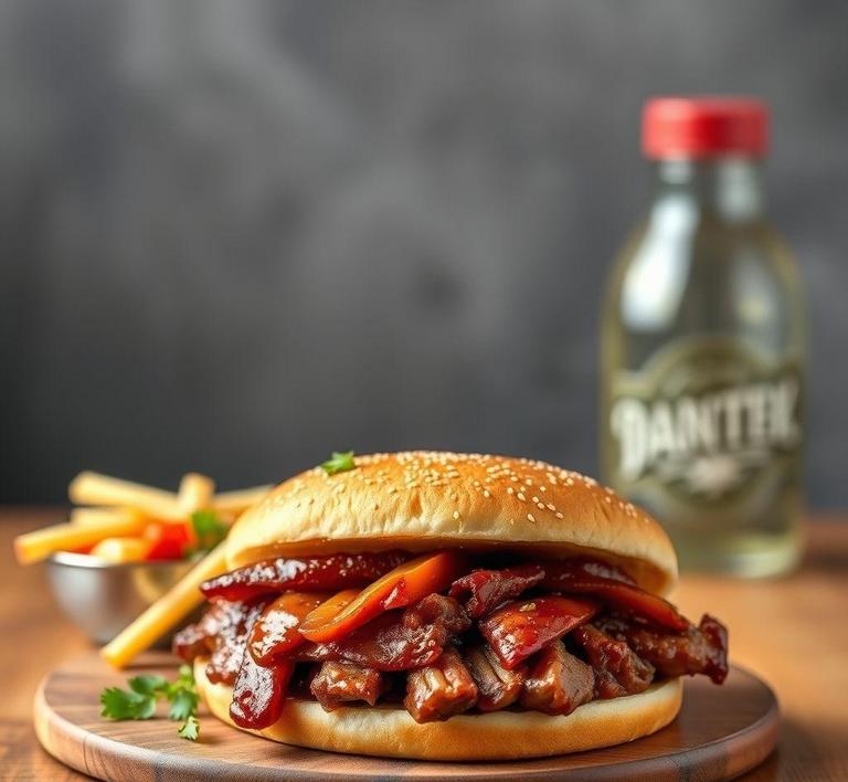 Pork Ribs Sandwich