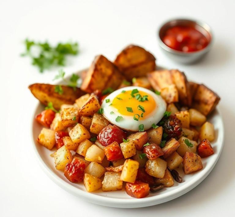 Potato Wedge Breakfast Hash