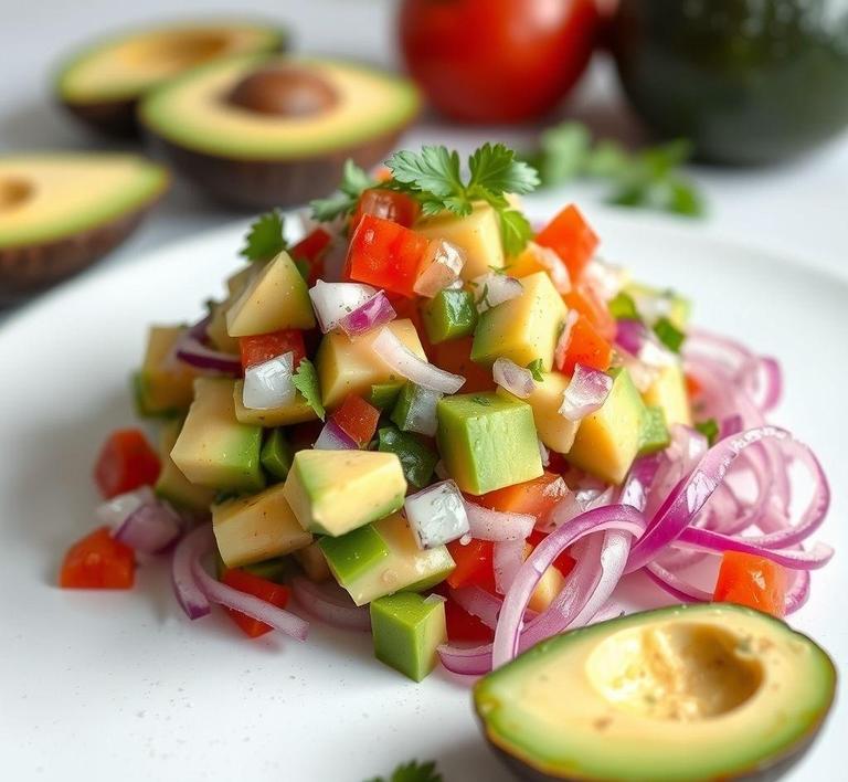 Red Onion and Avocado Salsa