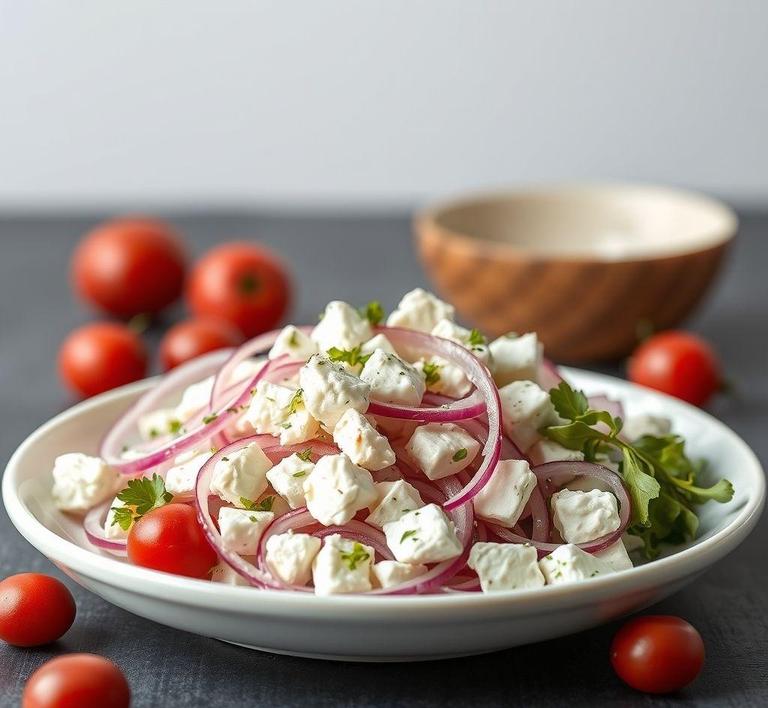 Red Onion and Feta Salad