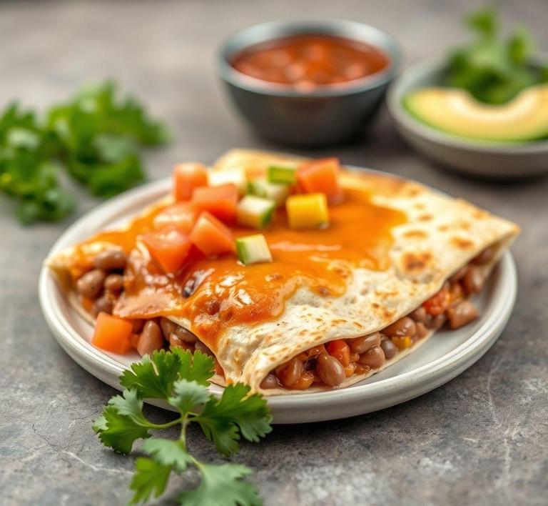 Refried Bean Quesadilla
