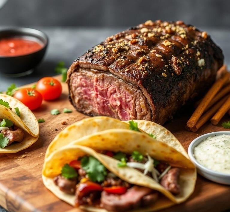 Rib Eye Roast Tacos