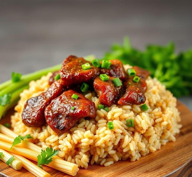 Rib Meat Fried Rice