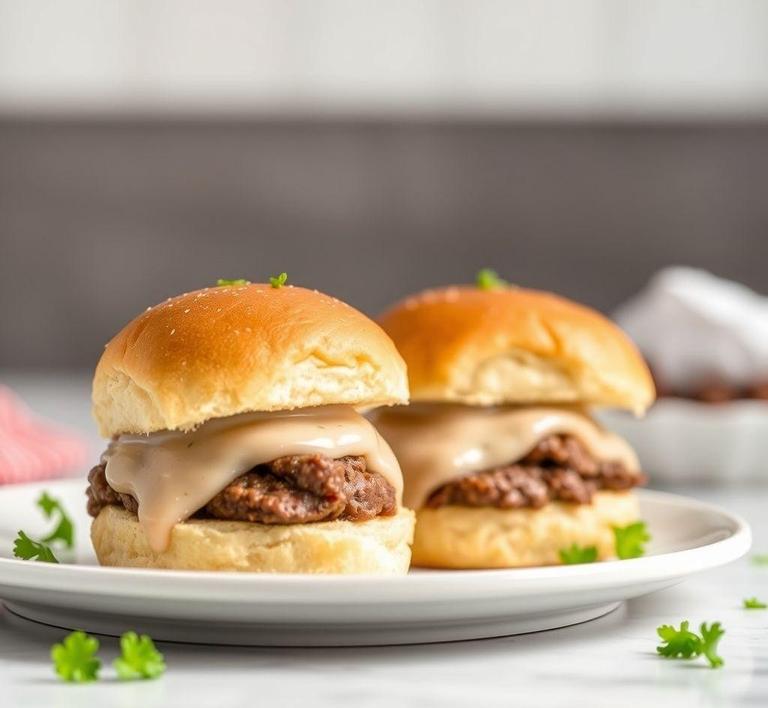 Salisbury Steak Sliders