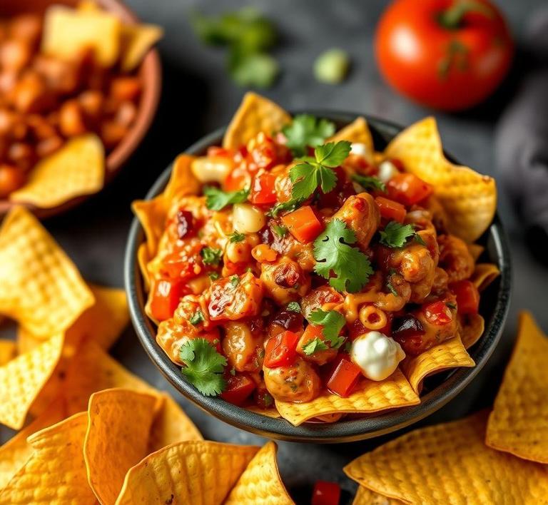 Salsa Chicken Nachos
